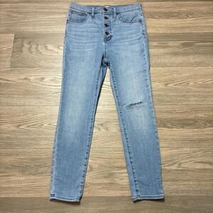 Madewell 10" Roadtripper Jeans Light Wash High Rise Skinny Jeans Size 28P